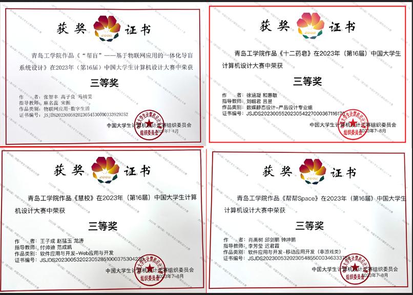 bw必威西汉姆联官网学子在中国大学生计算机设计大赛中喜获佳绩 bw必威西汉姆联官网学子在中国大学生计算机设计大赛中喜获佳绩