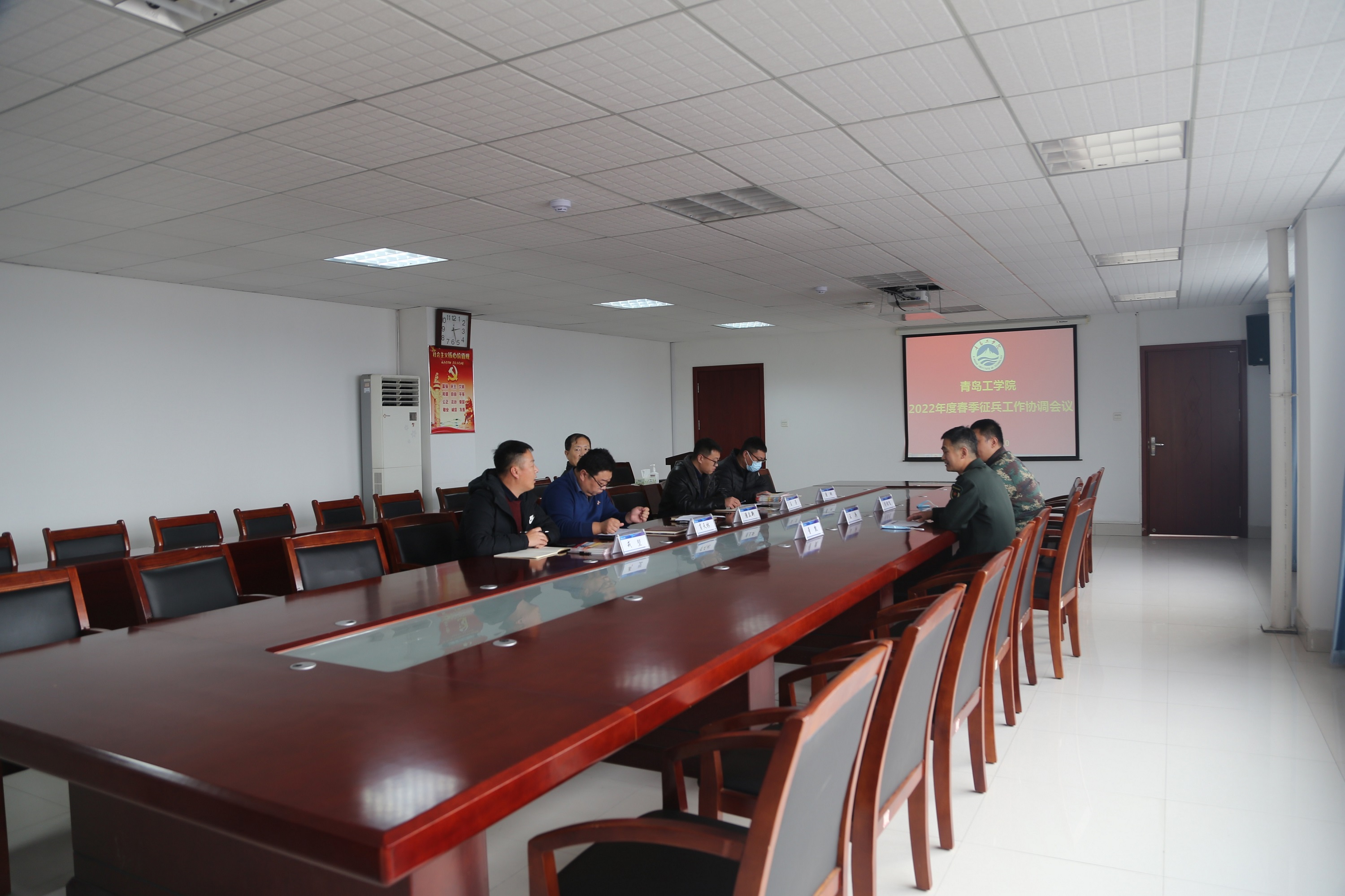 胶州市人民武装部到我们调研征兵工作 胶州市人民武装部到我们调研征兵工作